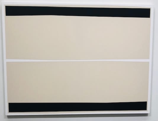 Peter Demos, Untitled, 2022, matte acrylic on raw canvas, 54 x 72 inches.