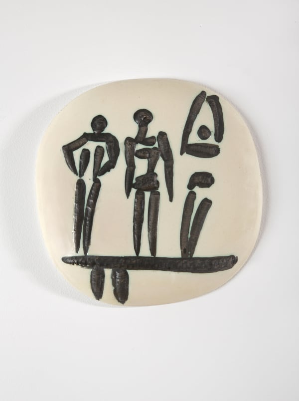 Pablo Picasso, Trois personnages sur un tremplin, 1956