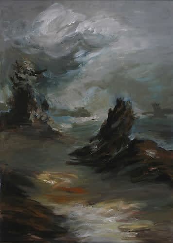 Bénédicte Peyrat Landscape, 2010 Acrylic On Paper 16.5h x 11w in (41.91h x 27.94w cm)