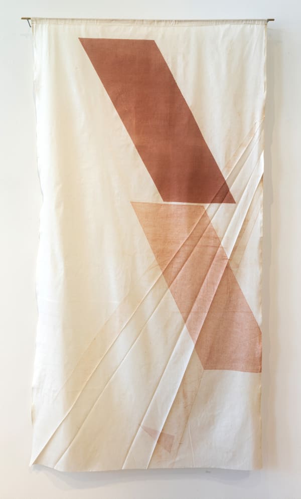 Sakshi Doshi Traces on the Commonwealth Ave, 2023 Monotype on cotton muslin 72h x 37w in