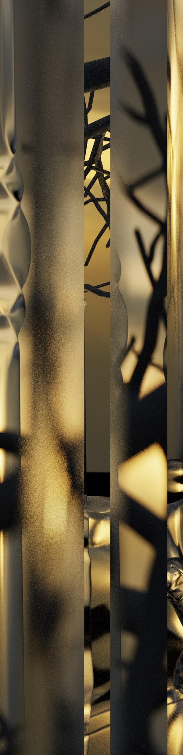 Bill Mattern Citation Stripe no.5, 2023 Inkjet on canvas 98h x 24w in