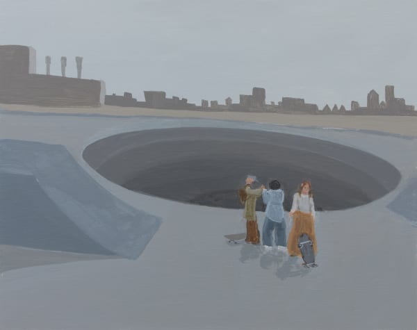 Luke Morrison Bowl, 2023 Acrylic on wood panel 8h x 10w