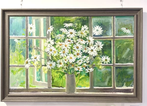 Lizzie Bentley, Daisies against Studio Window