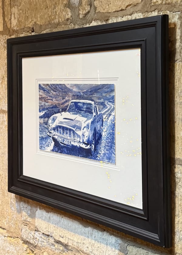 007 DB5 Watercolour painting
