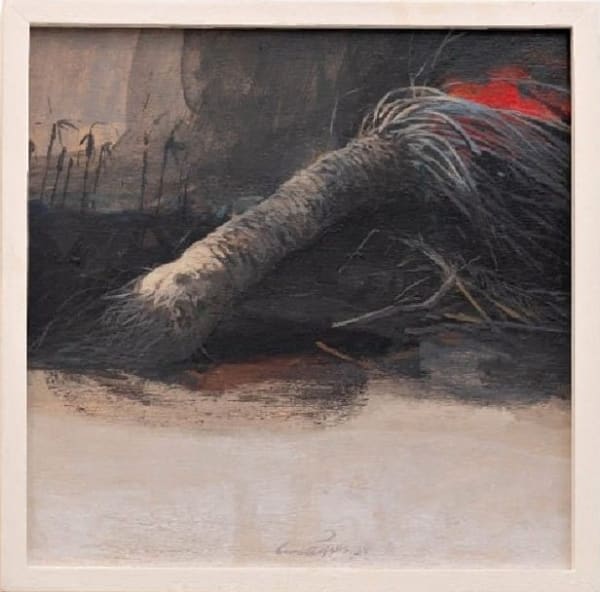 Salem Mathkour Untitled, 2025 Mixed media on wood 30 x 30 cm