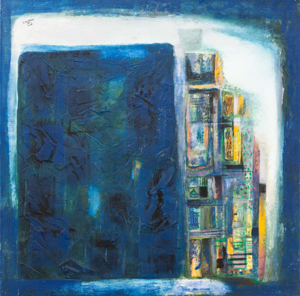 Suad Al Salem Do We Inhabit House, or Do They Inhabit us?, 2001 Acrylic on canvas 74 x 74 cm