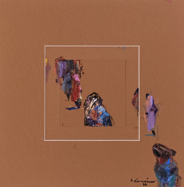 Rashid Diab Untitled , 2023 Acrylic on paper 40 x 40 cm