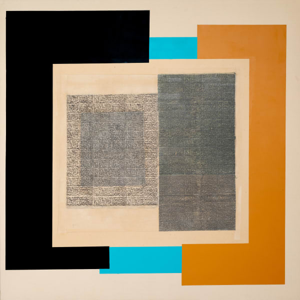 Yousef Ahmad Oriental Windows series, 2016 Mixed media on canvas 180 x 180 cm