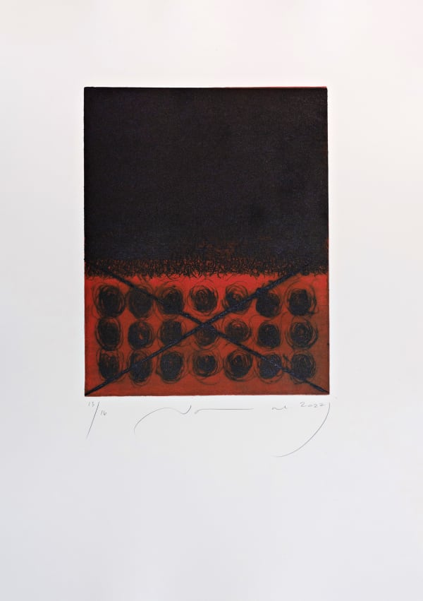 Jamal Abdul Rahim Dialogue 1, 2022 Etching on copper 25 x 20 cm 13 of 16