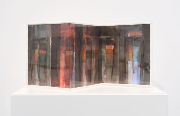 Mohammad Al Jaloos They are not numbers collection, 2024 Acrylic on canvas 80 x 39 cm