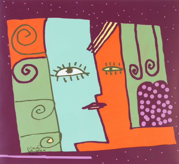 Suad Al Salem Women Dwell Within Walls Series , 2006 Digital composition on paper 43 x 39 cm