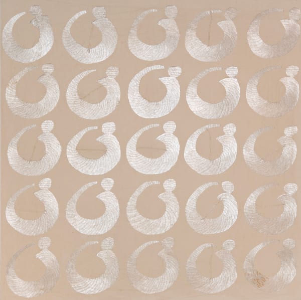 Hakim Ghazali Untitled, 2010 Embroidery on canvas 140 x 140 cm