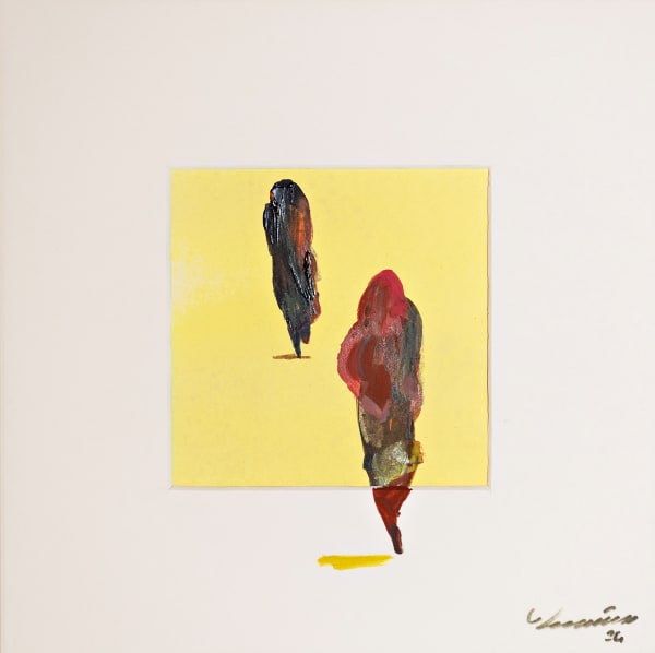 Rashid Diab Untitled, 2024 Acrylic on paper 25 x 25 cm