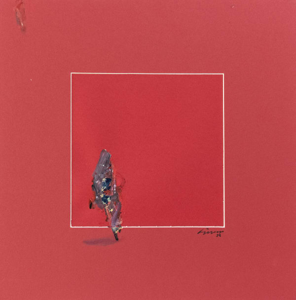 Rashid Diab Untitled, 2023 Acrylic on paper 40 x 40 cm