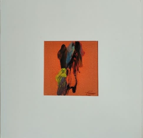 Rashid Diab Untitled , 2018 Acrylic on paper 20 x 20 cm