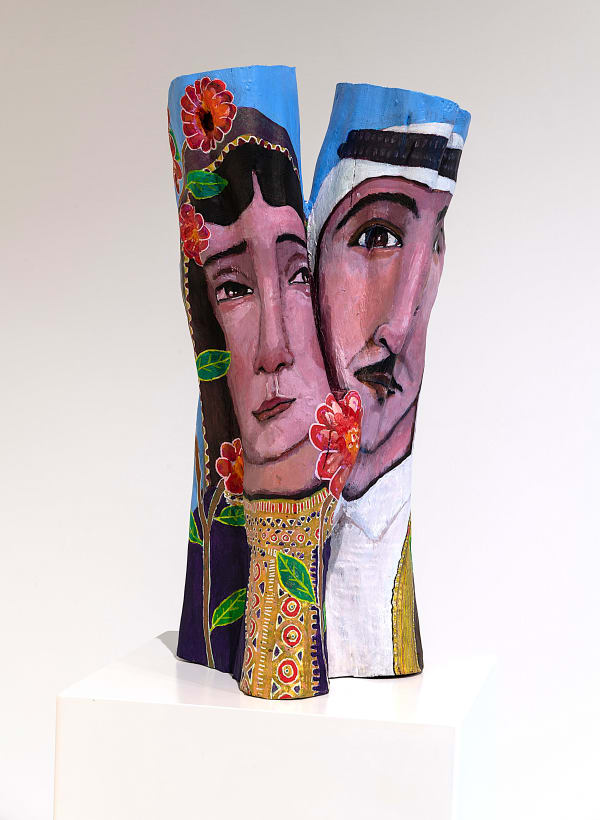 Khalid Bumatar Colors of Life, 2025 Acrylic on wood 64 x 25 x 26 cm