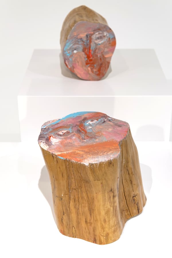 Ebtisam Al Saffar The Remaining Faces, 2025 Acrylic on wood 13 x 14 x 14 cm 13 x 13 x 12 cm