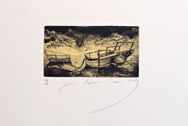 Jamal Abdul Rahim Boats, 1993 Etching 10 x 17.5 cm 27 of 32