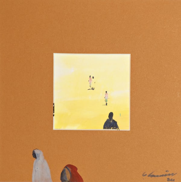 Rashid Diab Untitled, 2024 Acrylic on paper 17 x 17 cm