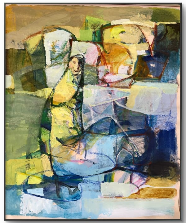 Falah Al-Saeedi Women in the Marshes series, 2025 Acrylic and pastel on paper 35 x 43 cm