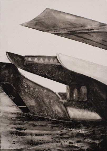 Ismail Al-Rifai Coastal Series 10, 2023 Acrylic on canvas 42 x 30 cm