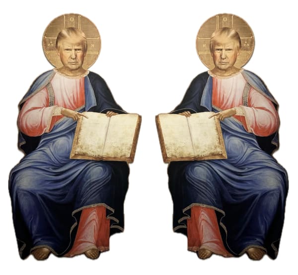 David Datuna, Diptych : An Empty Book, 2020