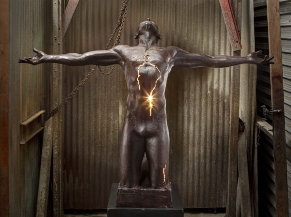 Illumination, Bronze, Electricity, Lighted, Metamorphosis, Male