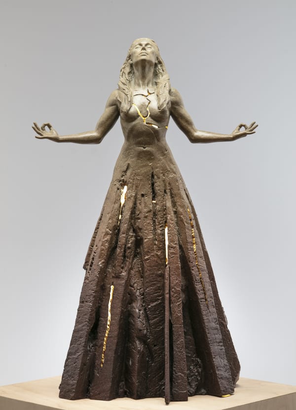 Expansion Rising, Bronze, Electricity, Lighted, Metamorphosis, Female