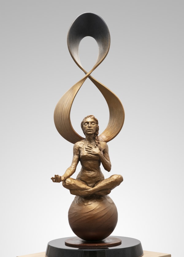 Quantum Spirituality, Bronze, Metamorphosis, Female