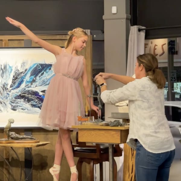 Anticus Gallery, Scottsdale AZ, Exhibition and Sculpture Demo with Paige Bradley