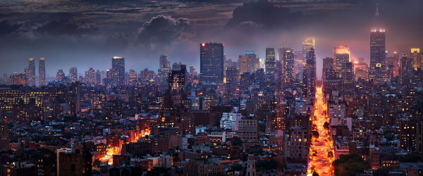 Blazing City, 2013 30 x 72 in., Ed. 10 40 x 96 in., Ed. 7 & 3AP