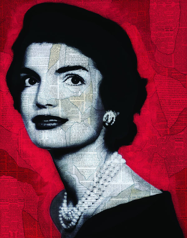 jackie o, rouge, 2016 12 x 9 in., Ed. 10