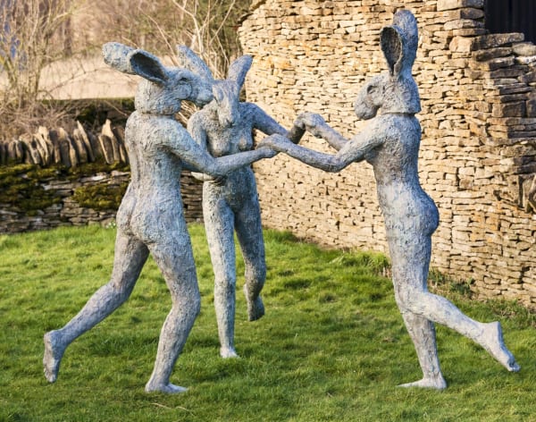 Dancing Ladies, 2013-2017 5 1/4 x 8 x 7 in., Ed. 25 74 3/4 x 90 1/2 x 90 1/2 in., Ed. 9