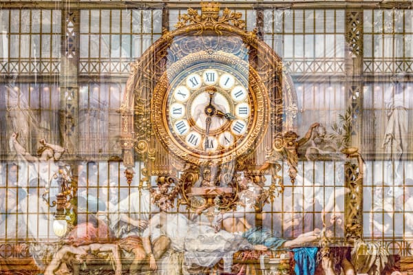 Horloge de la gare (Paris, France), 2018 40 x 60 in., Ed. 5 48 x 72 in., Ed. 1