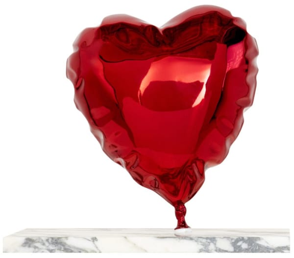 Balloon Heart - Chrome red, 2020 11 x 13 x 8 in., Ed. 8 Standard