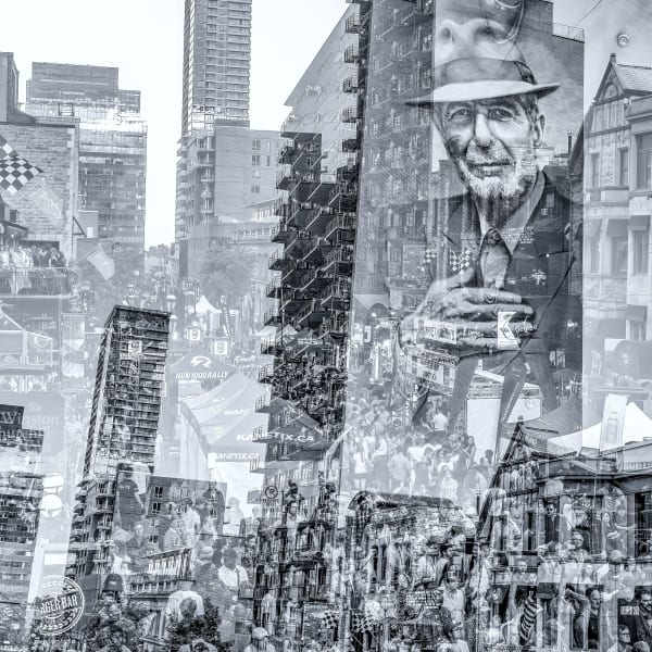 Hommage à Cohen (Montréal, Canada), 2018 24 x 24 in., Ed. 5 40 x 40 in., Ed. 5 48 x 48 in., Ed. 1