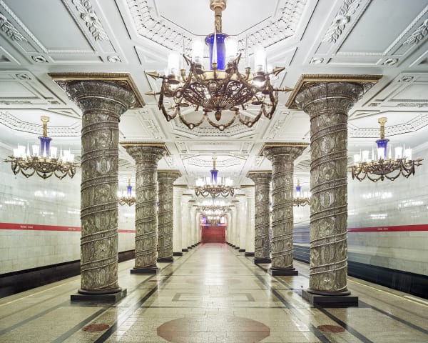 Avoto Metro Station, St. Petersburg, Russia, 2014 21 x 26 in., Ed. 7 & 2AP 32 x 40 in., Ed. 7 & 2AP 44 x 55 in., Ed. 10 & 2AP 59 x 73 1/2 in., Ed. 5 & 2AP