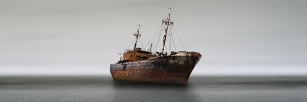 grounded ship, cape san pablo, antartica, 2007 14 x 42 in., Ed. 7 & 2 APs 23 x 69 in., Ed. 10 & 2 APs