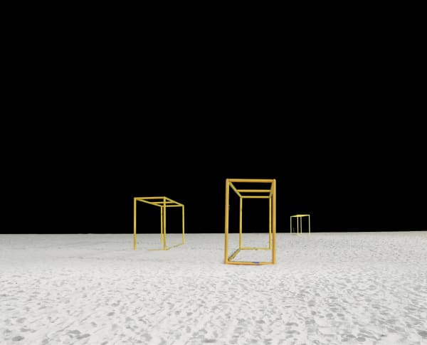 Goalposts I, Copacabana Beach, Rio de Janeiro, Brazil, 2013 21 x 26 in., Ed. 7 & 2AP 32 x 40 in., Ed. 7 & 2AP 44 x 55 in., Ed. 10 & 2AP 59 x 73 1/2 in., Ed. 5 & 2AP