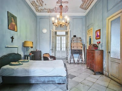 Blue bedroom, Havana, Cuba, 2014 21 x 26 in., Ed. 7 & 2AP 32 x 40 in., Ed. 7 & 2AP 44 x 55 in., Ed. 10 & 2AP 59 x 73 1/2 in., Ed. 5 & 2AP
