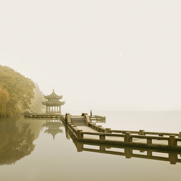 Man Watching Sunrise, Hangzhou, China, 2011 13 x 13 in., Ed. 4 & 2AP 21 x 21 in., Ed. 4 & 2AP 32 x 32 in., Ed. 7 & 2AP 44 x 44 in., Ed. 7 & 2AP 50 x 50 in. Ed. 3 & 2AP