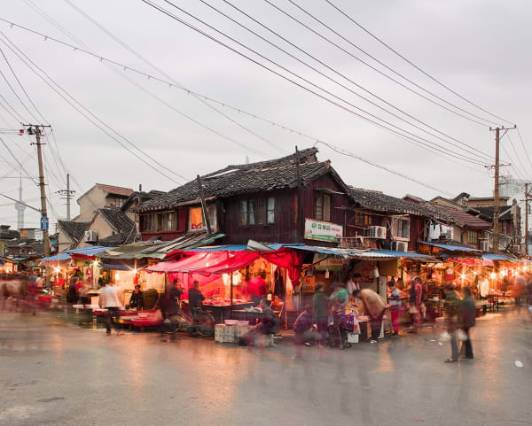 Night Market, Old Shanghai, China, 2011 13 x 16 in., Ed. 4 & 2AP 21 x 24 in., Ed. 4 & 2AP 32 x 40 in., Ed. 7 & 2AP 44 x 55 in., Ed. 10 & 2AP