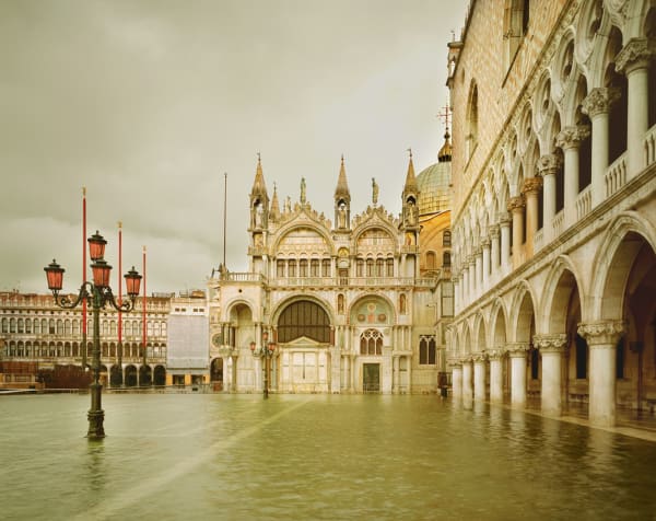 Acqua Alta, Piazza San Marco, Venezia Italy, 2010 13 x 16 in., Ed. 4 & 2AP 21 x 26 in., Ed. 7& 2AP 32 x 40 in., Ed. 7 & 2AP 44 x 55 in., Ed. 7 & 2AP