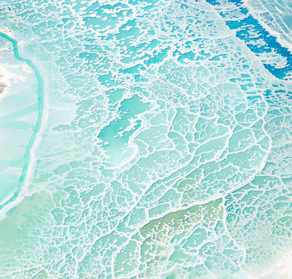 dead sea salts III, 2017 30 x 31 1/2 in. , Ed. 7 41 x 43 in., Ed. 7 55 x 58 in., Ed. 7