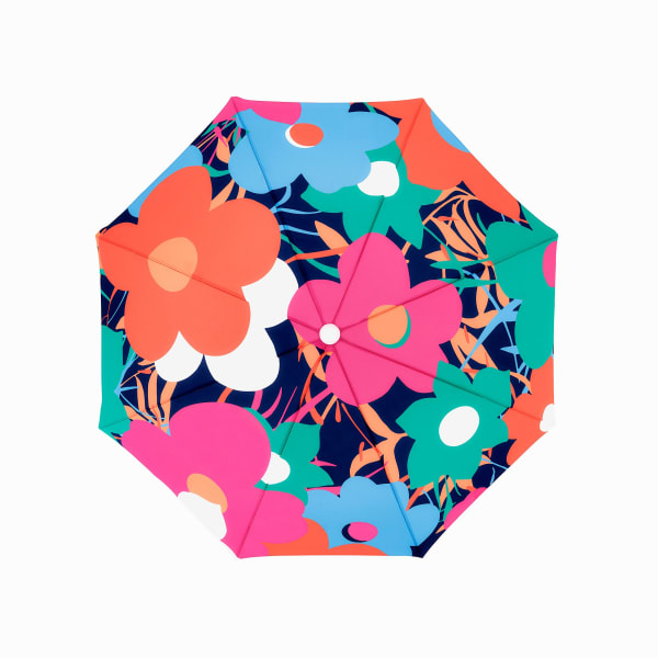 pink floral beach umbrella, 2019 20 x 20 in., Ed. 7 36 x 36 in., Ed. 7 43 x 43 in., Ed. 7 58 x 58 in., Ed. 7