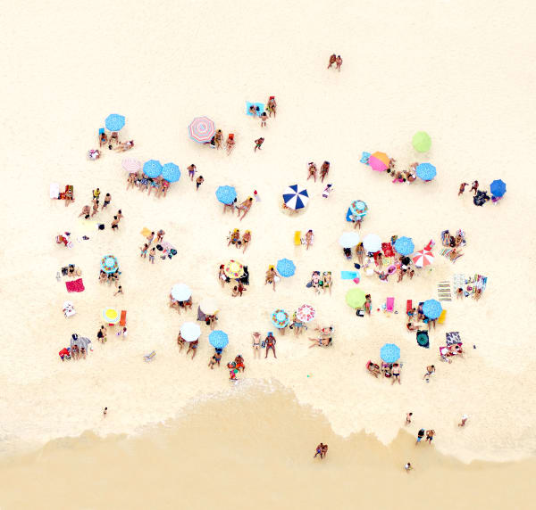 sunbathers of copacabana IIi, 2016 20x 21 in. , Ed. 7 30 x 31 1/2 in. , Ed. 7 41 x 43 in., Ed. 7 55 x 58 in., Ed. 7