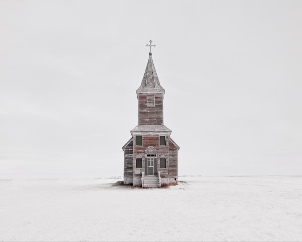 Church in Snow, Saskatchewan, CA, 2020 21 x 26 in., Ed. 7 & 2 AP 32 x 40 in., Ed. 7 & 2 AP 44 x 55 in., Ed. 10 & 2 AP 59 x 73 1/2 in., Ed. 5 & 2 AP