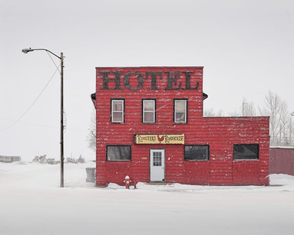 Red Hotel, Saskatchewan, CA, 2020 21 x 26 in., Ed. 7 & 2 AP 32 x 40 in., Ed. 7 & 2 AP 44 x 55 in., Ed. 10 & 2 AP 59 x 73 1/2 in., Ed. 5 & 2 AP