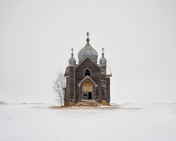 Weathered Church, Saskatchewan, CA, 2020 21 x 26 in., Ed. 7 & 2 AP 32 x 40 in., Ed. 7 & 2 AP 44 x 55 in., Ed. 10 & 2 AP 59 x 73 1/2 in., Ed. 5 & 2 AP