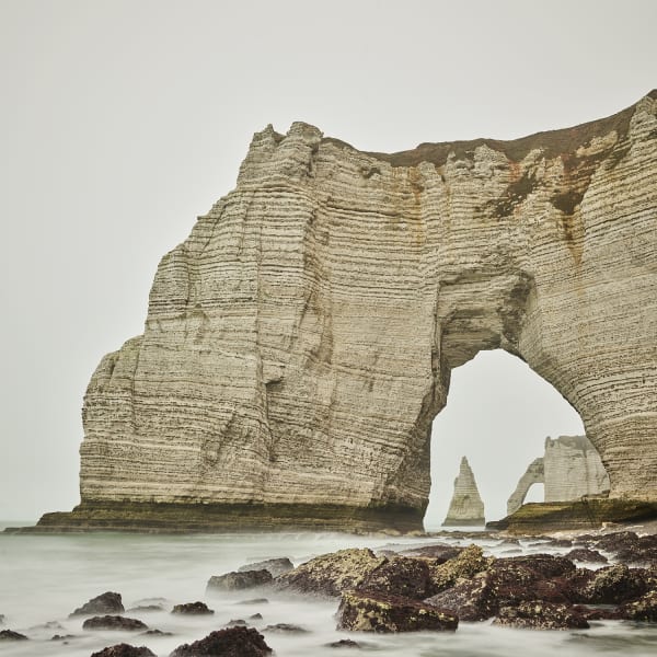 Mannerport after Monet, Etretat, Normandy, France, 2017 21 x 21 in., Ed. 7 & 2AP 32 x 32 in., Ed. 7 & 2AP 44 x 44 in., Ed. 10 & 2AP 59 x 59 in., Ed. 5 & 2AP